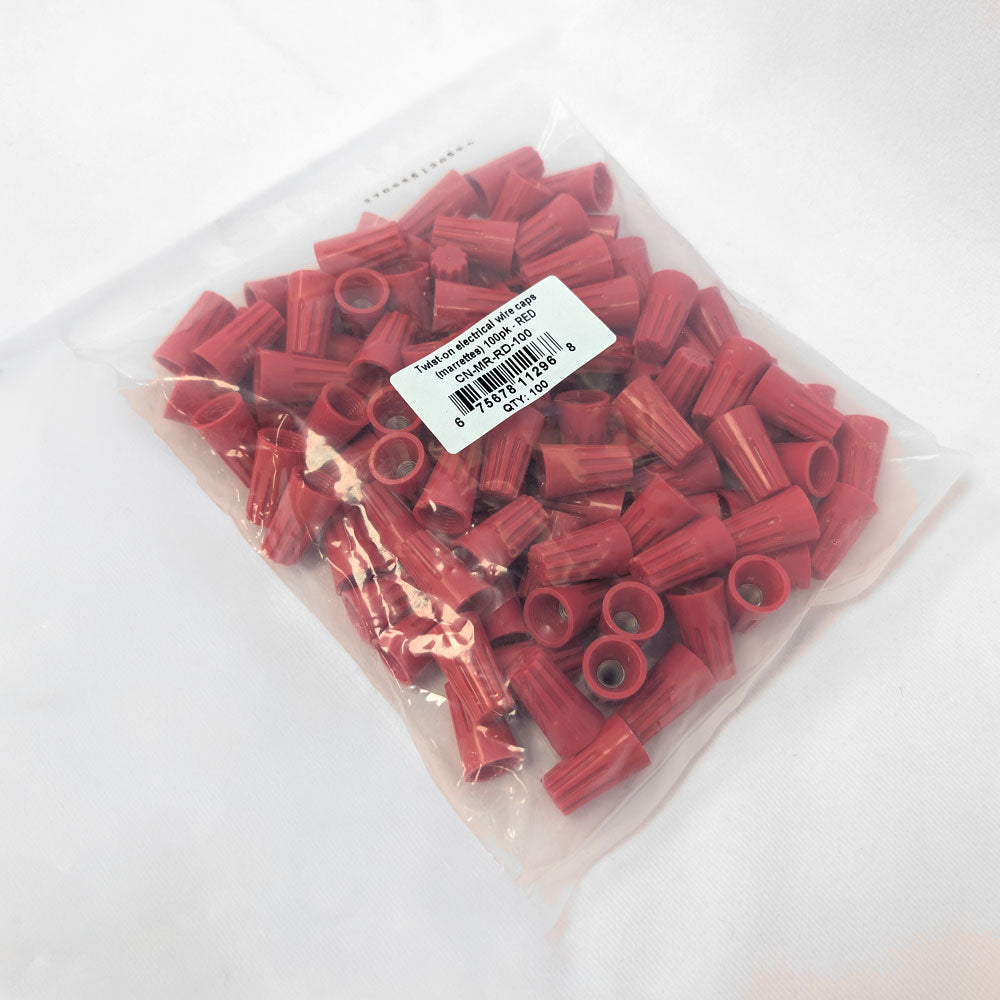 Twist-on Electrical Wire Caps (100 Pack)
