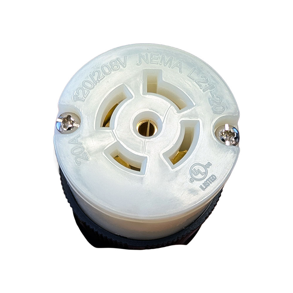 L21-20R Power Cord Connector - Screw on