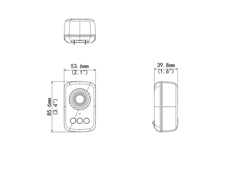 WiFi chime for SCD-3DB-100-WH Doorbell - WHITE