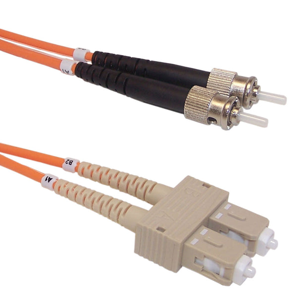OM1 Multimode Duplex SC/ST 62.5 Micron - Fiber Optic Patch Cable - 3mm Jacket - LSZH/OFNR