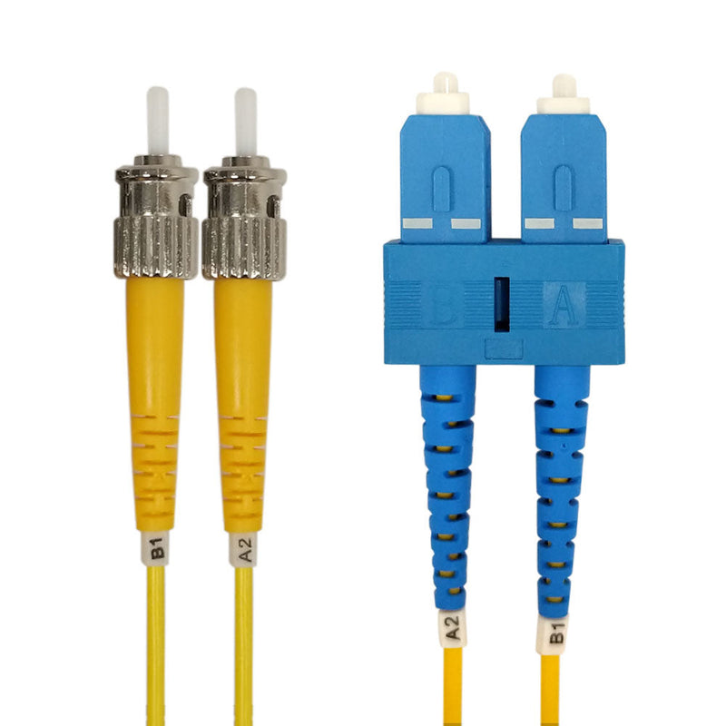 OS2 Singlemode Duplex SC/ST 9 Micron - SC/ST Fiber Optic Patch Cable - 3mm Jacket - LSZH/OFNR