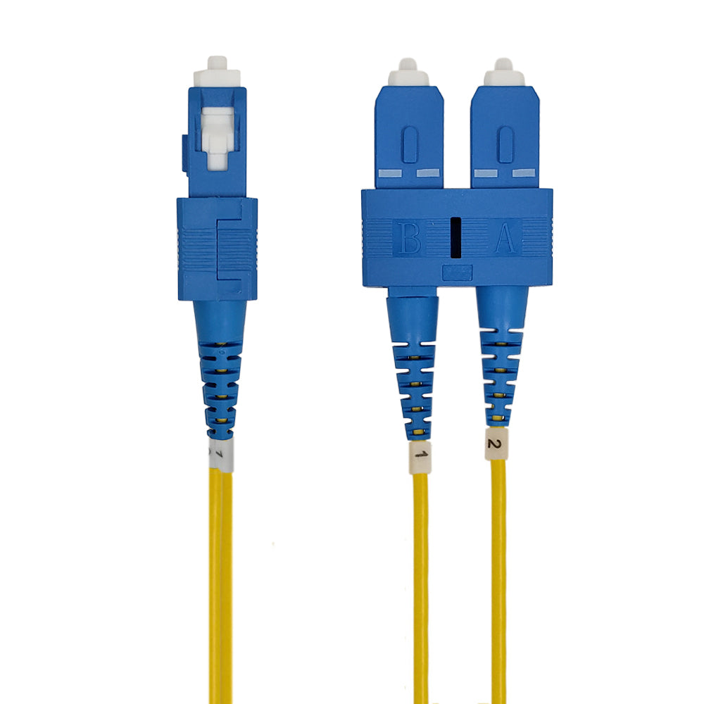 OS2 Singlemode Duplex SC/SC 9 Micron Short Boots - Fiber Optic Patch C