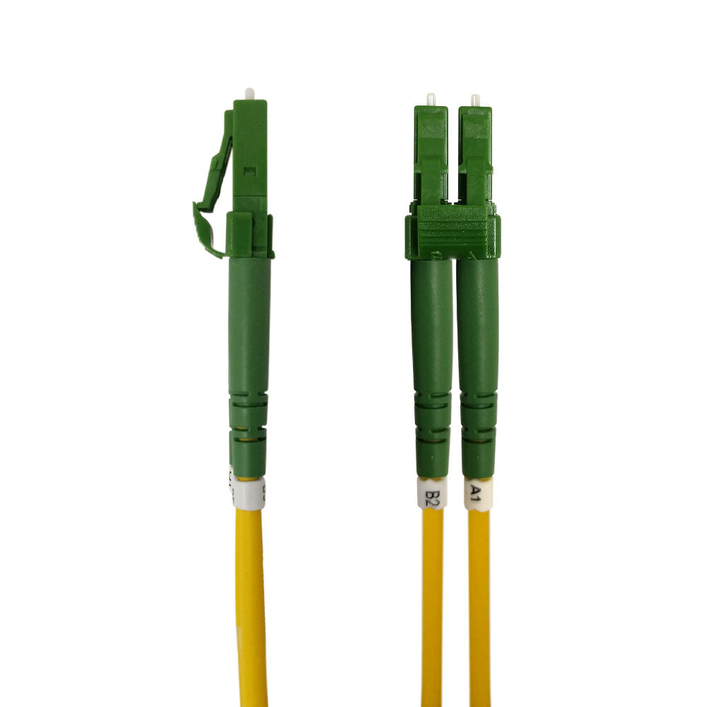 OS2 Singlemode Duplex LC/APC to LC/APC 9 Micron - Fiber Optic Patch Cable -  LSZH/OFNR