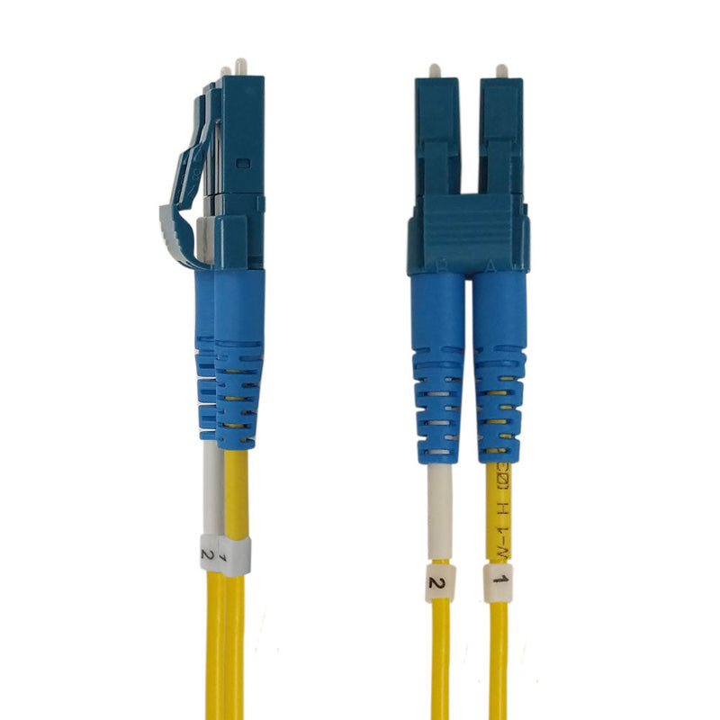 OS2 Singlemode Duplex LC/LC 9 Micron Short Boots - Fiber Optic Patch Cable - 1.6mm Jacket - OFNP Plenum