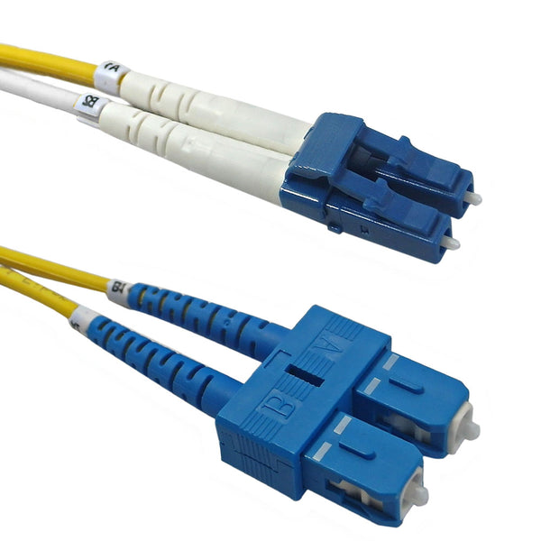 OS2 Singlemode Duplex LC/SC 9 Micron - Fiber Optic Patch Cable - 2mm Jacket - OFNR