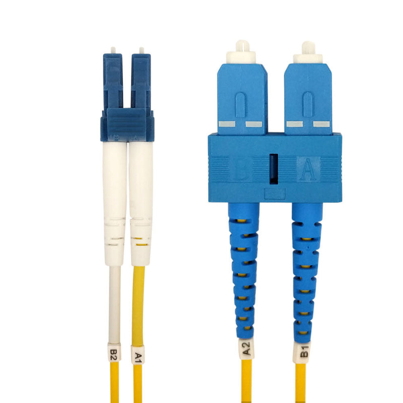OS2 Singlemode Duplex LC/SC 9 Micron - Fiber Optic Patch Cable - 3mm Jacket - LSZH/OFNR