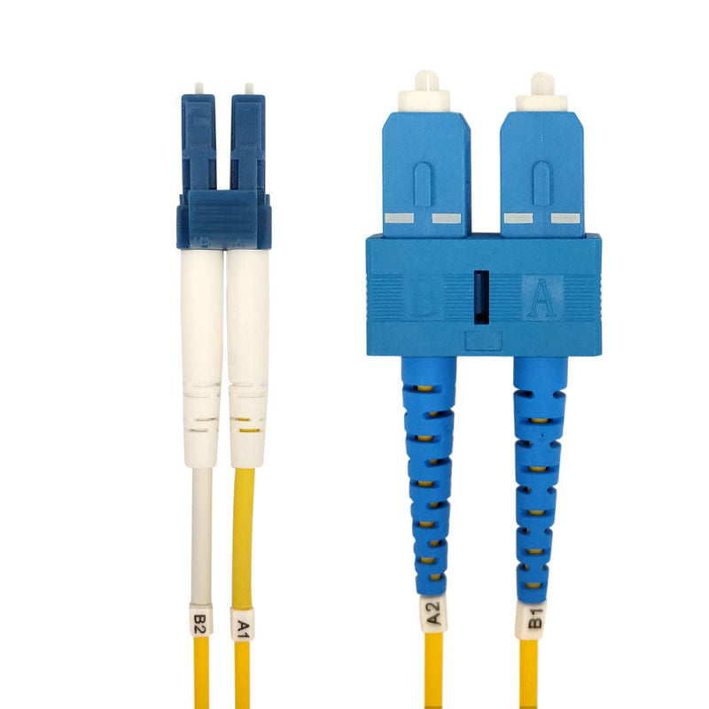 OS2 Singlemode Duplex LC/SC 9 Micron - Fiber Optic Patch Cable - 2mm Jacket - OFNR