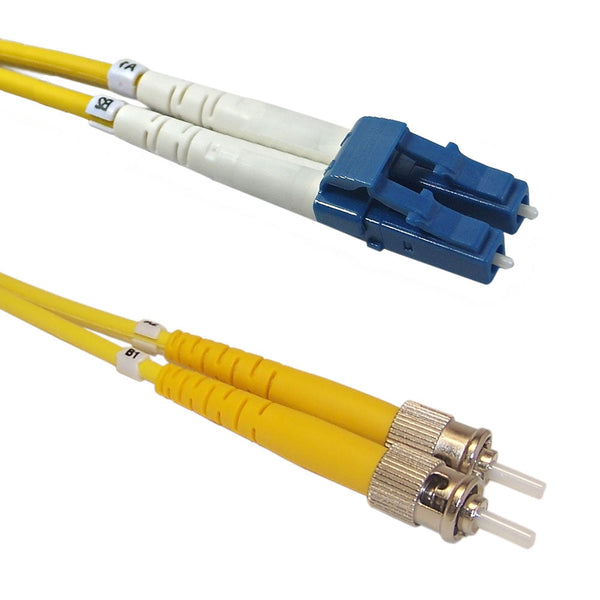 OS2 Singlemode Duplex LC/ST 9 Micron - Fiber Optic Patch Cable - 3mm Jacket - LSZH/OFNR