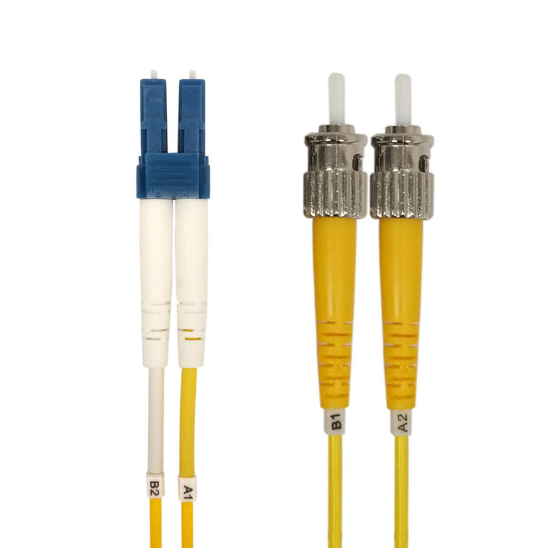 OS2 Singlemode Duplex LC/ST 9 Micron - Fiber Optic Patch Cable - 2mm Jacket - OFNR