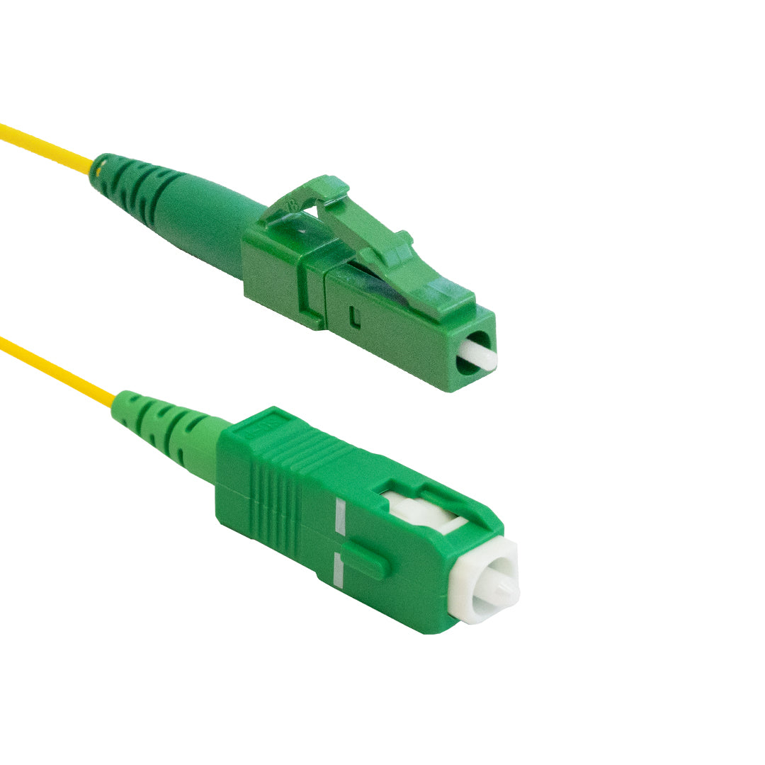 OS2 Singlemode Simplex LC/APC to SC/APC 9 Micron - Fiber Optic Patch C