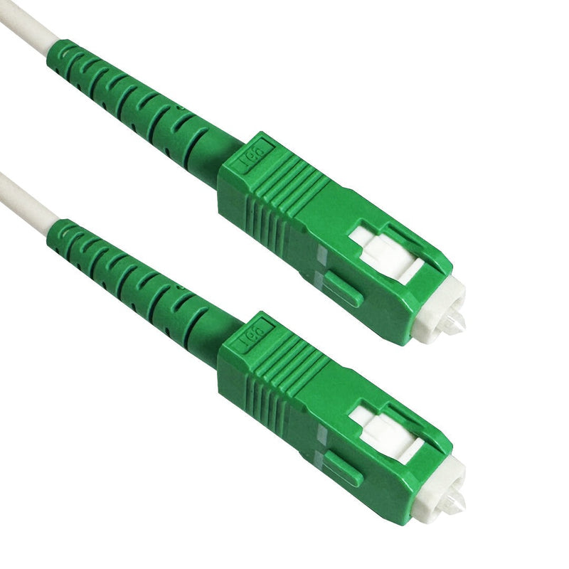 Singlemode Simplex SC/APC to SC/APC G657B3 - Fiber Optic Patch Cable - 3mm Jacket - OFNR Indoor/Outdoor