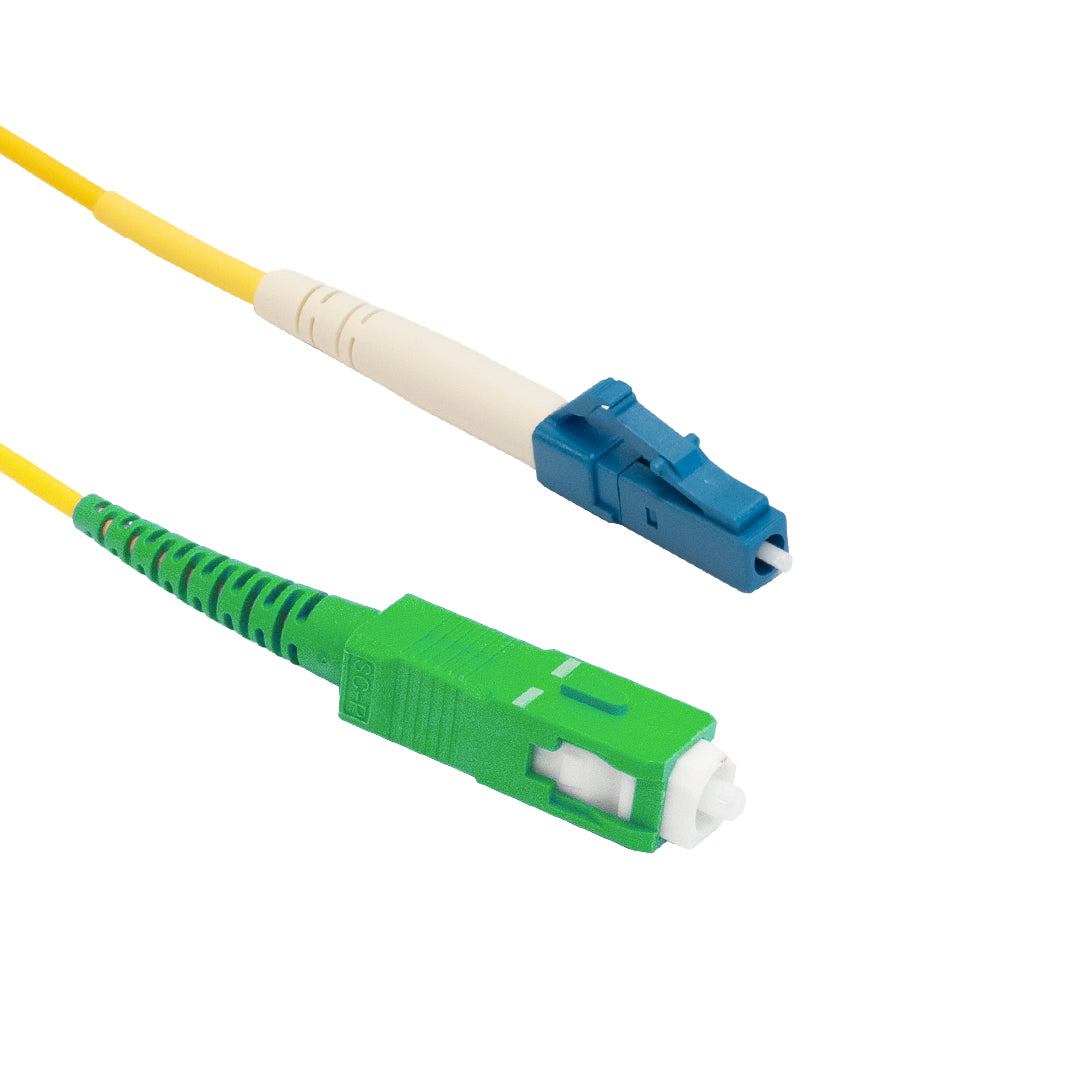 OS2 Singlemode Simplex LC/UPC to SC/APC 9 Micron - Fiber Optic Patch C