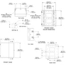 Hammond 6U Vertical Wall Mount Cabinet - Low Profile, 31 inch Height