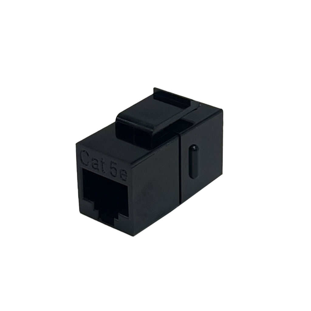 Female Rj45 Keystone CAT5E RJ45 Female to Female Keystone Jack - Black