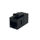 CAT5E RJ45 Female to Female Keystone Jack - Black