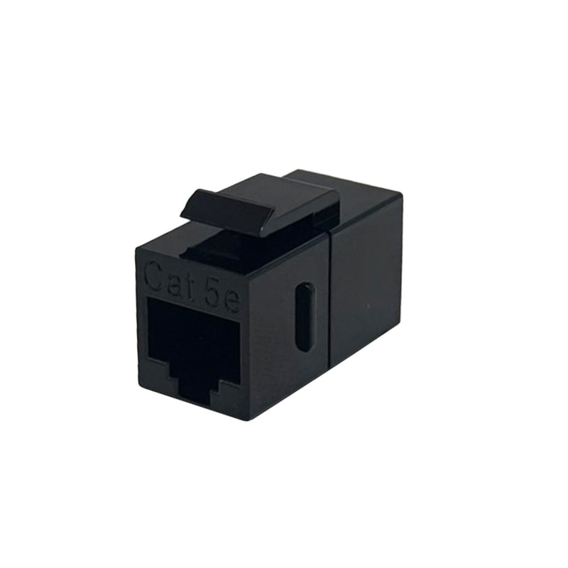 Female Rj45 Keystone CAT5E RJ45 Female to Female Keystone Jack - Black