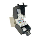 RJ45 Cat6a Slim Profile 180 Degree Jack, 110 Punch-Down Style or Tool-Less