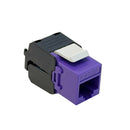 RJ45 Cat6a Slim Profile 180 Degree Jack, 110 Punch-Down Style or Tool-Less