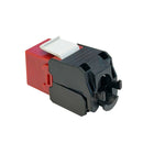 RJ45 Cat6a Slim Profile 180 Degree Jack, 110 Punch-Down Style or Tool-Less