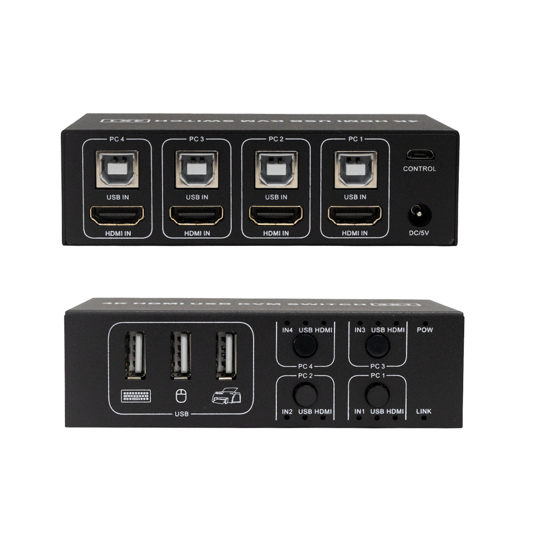 4-Port KVM Switch HDMI/USB (4K@60Hz)