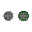 M12 4-pin D-Code M/F SF/UTP PUR Jacket Drag Chain Cable - TEAL