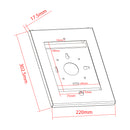 Anti-Theft Security Tablet Mount for iPad 2, 3, 4 & iPad Air, Air 2 - Black