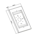 Anti-Theft Security Tablet Mount for iPad/Air/Pro, Galaxy Tab A (2019) - Black