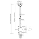 Swivel & Tilt Ceiling Mount Bracket for Flat LCD/LEDs - Fits Sizes 23-42 inches - Maximum VESA 200x200