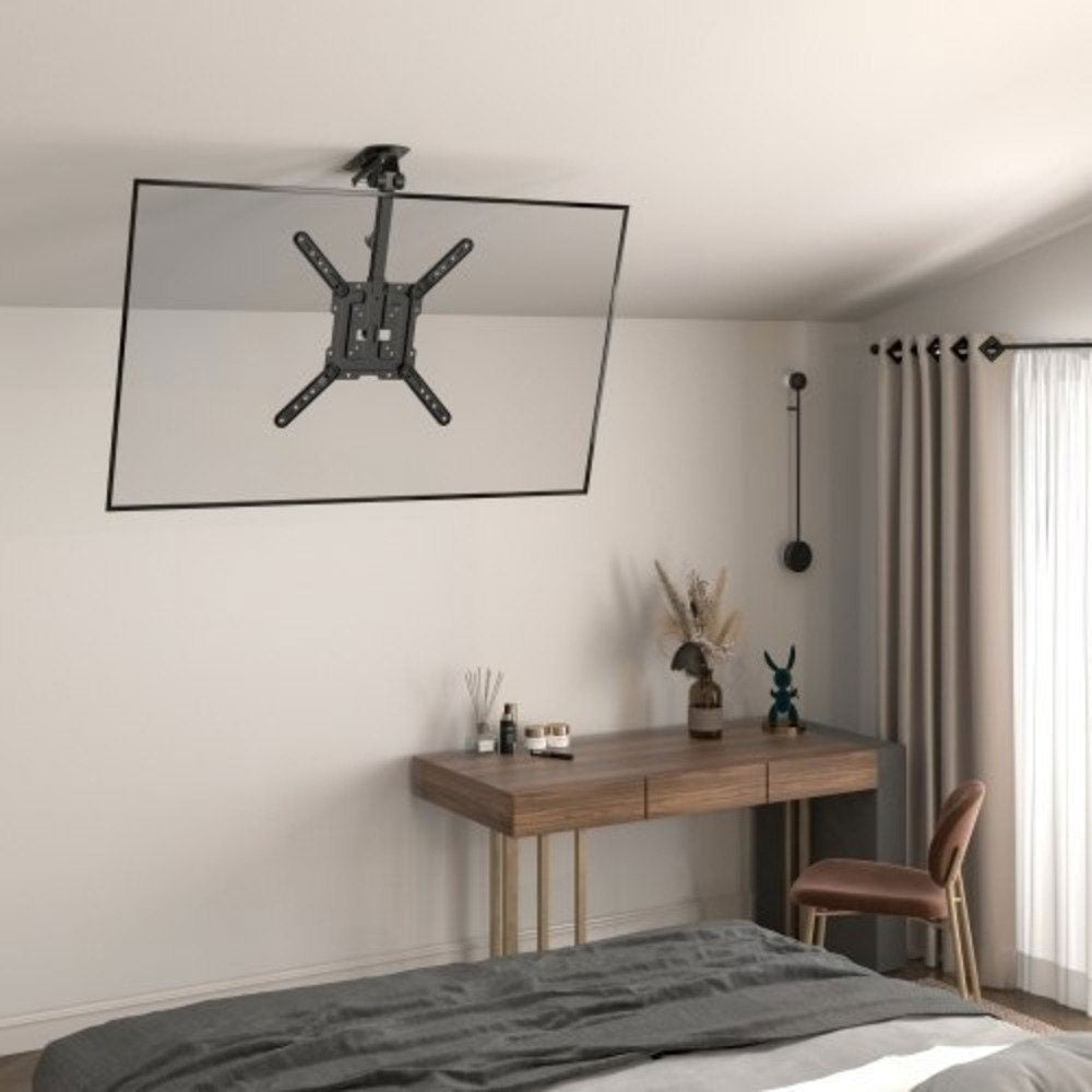 Folding Swivel & Tilt Ceiling Mount Bracket for Flat LCD/LEDs - Fits Sizes 23-55 inches - Maximum VESA 400x400