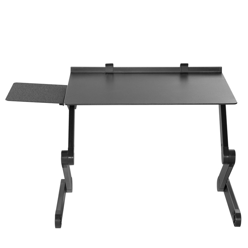 Laptop Stand with Mouse Pad - Height Adjustable - Black