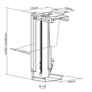 CPU Mount - Under Desk or Wall Mount - Black