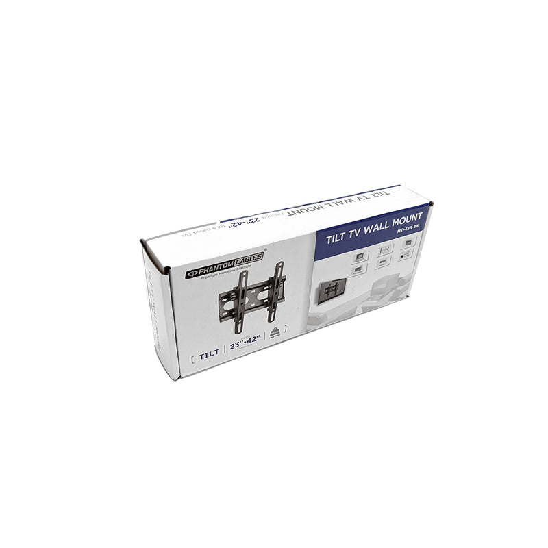 Tilting Mount TV Wall Mount Bracket for Flat and Curved LCD/LEDs - Fits Sizes 23-42 inches - Max VESA 200x200