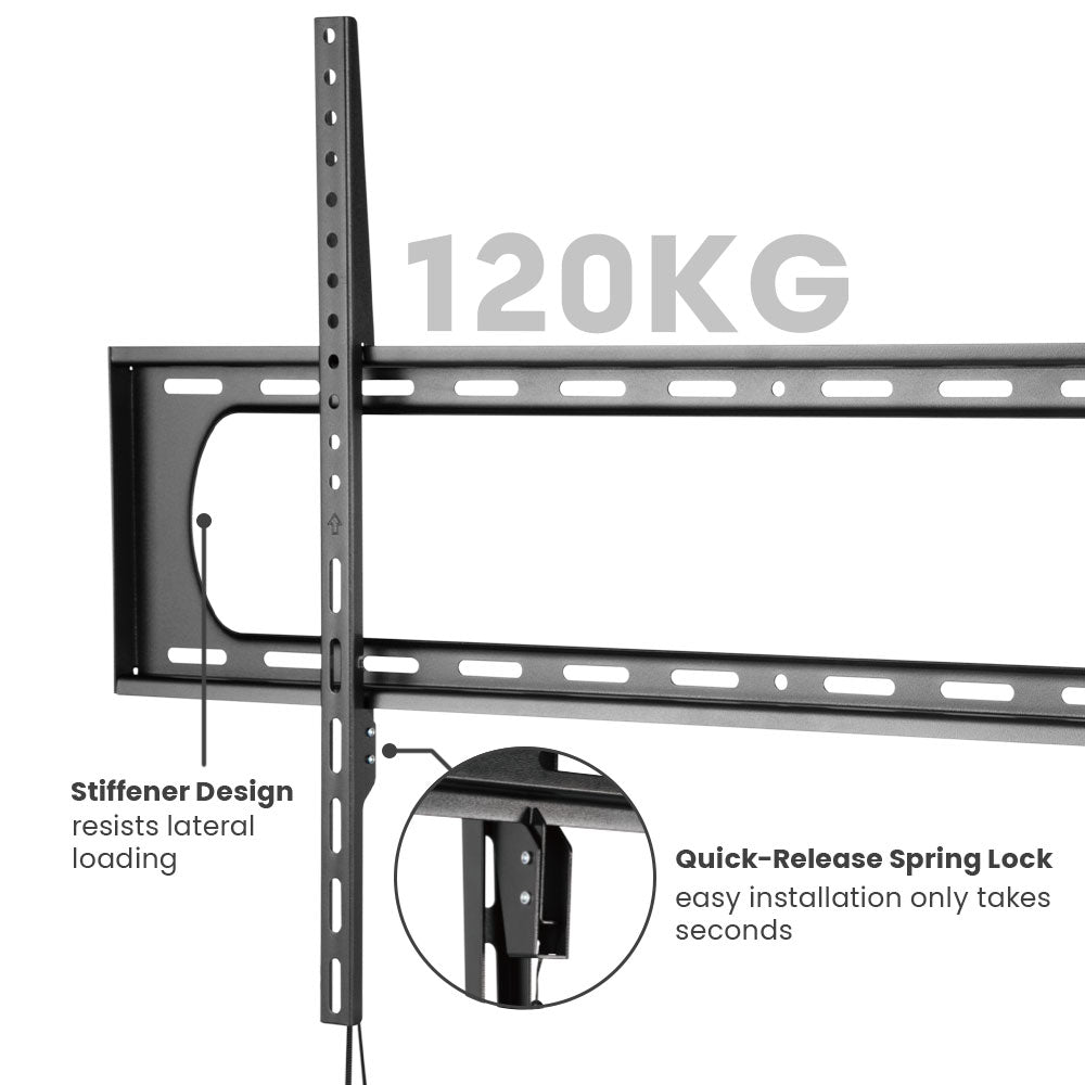 Tilting Mount TV Wall Mount Bracket for Flat and Curved LCD/LEDs - Fits Sizes 60-120 inches - Maximum VESA 900x600