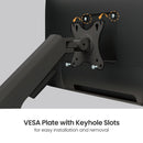 Desktop Display Mount, Single Screen, VESA 100x100 (17-40 inch)