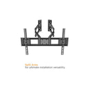 Tilt & Swivel Corner TV Wall Mount Bracket for Flat LCD/LEDS - Fits Sizes 37-70 inches - Maximum VESA 600x400