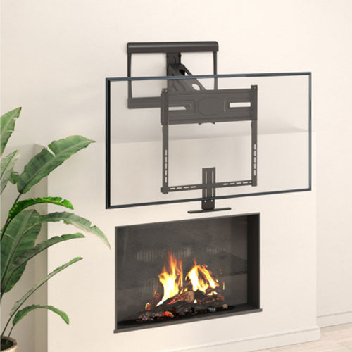 TV Fireplace Mantel Wall Mount Bracket for Flat and Curved LCD/LEDs -