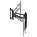 TV Fireplace Mantel Wall Mount Bracket for Flat and Curved LCD/LEDs - Tilt, Swivel and Vertical - Fits Sizes 43 to 70 inches - Maximum VESA 600x400