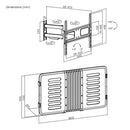 Swivel & Tilt Mount Outdoor TV Enclosure - Fits Sizes 55 to 75 inches - Maximum VESA 600x400