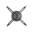 Adjustable Tilt & Rotate 4-Arm Projector Ceiling Mount Bracket (150mm) - Black