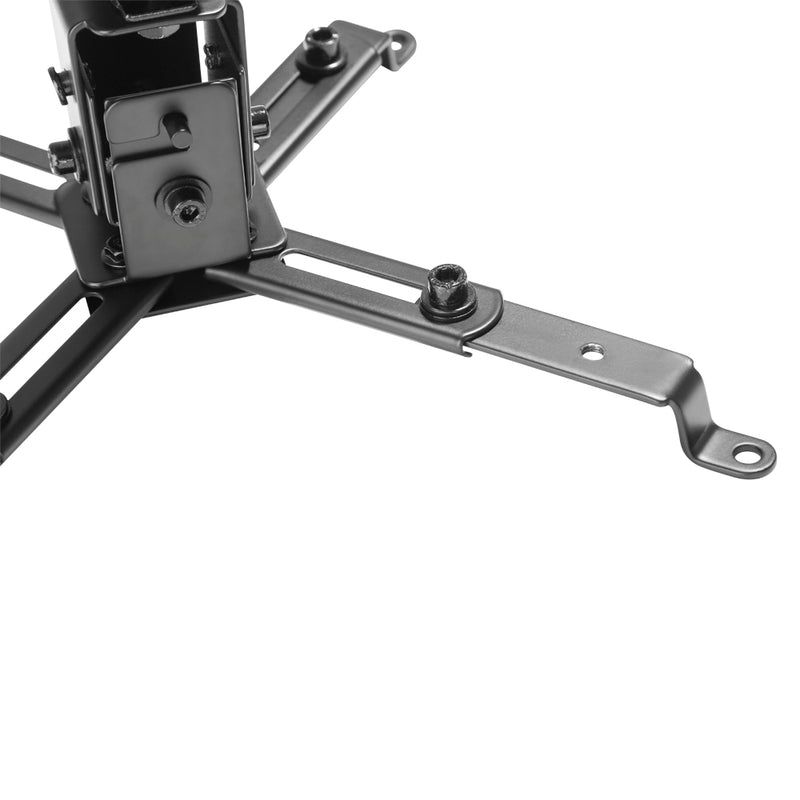 Projector Wall/Ceiling Mount, 4 Arm Tilt & Rotate Adjustable Length 430 to 650mm - Black