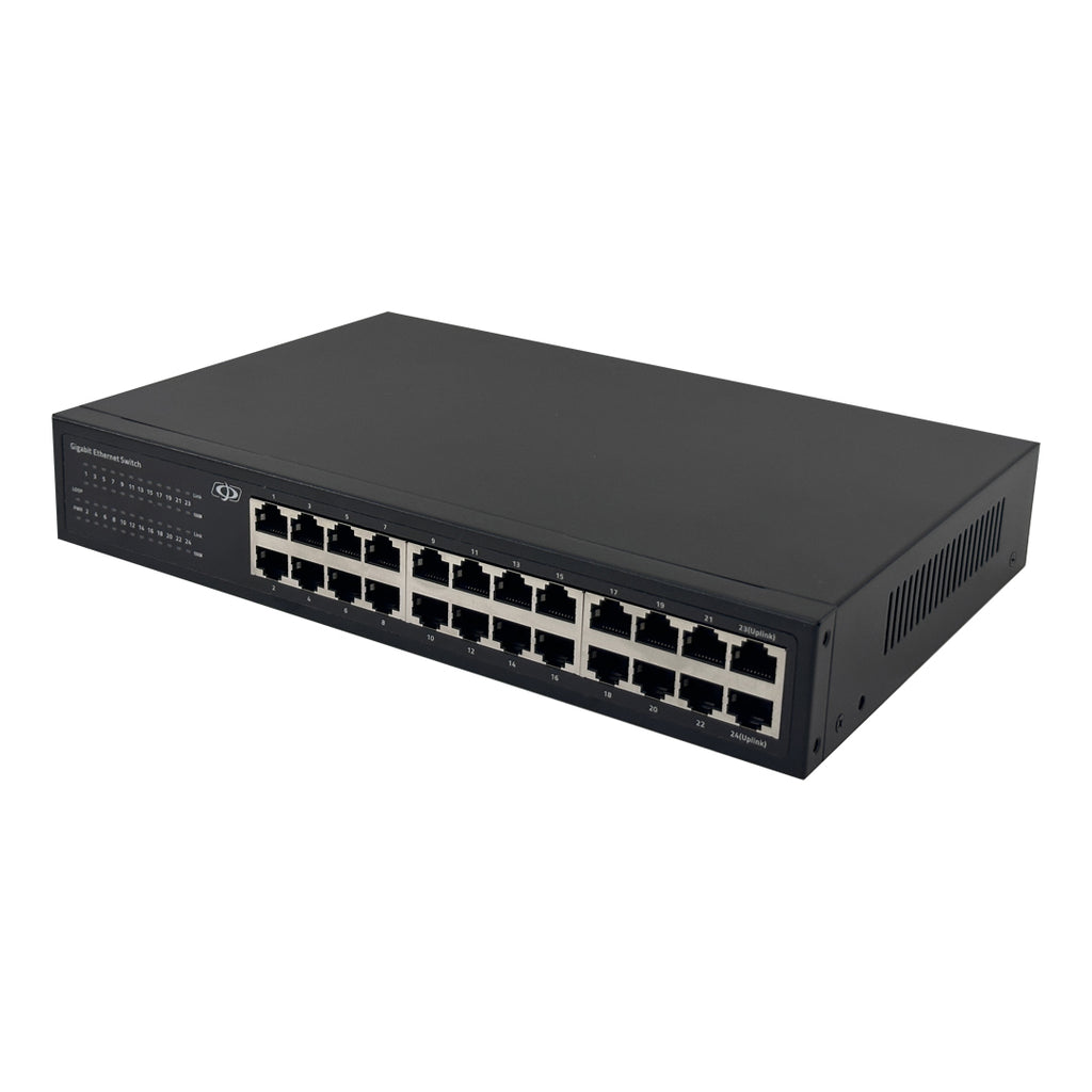 24-Port 10/100/1000Mbps Gigabit Ethernet Network Switch - Desktop/Wall