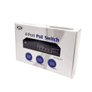 4-Port Gigabit 120W PoE+ Switch + 1-Port RJ45 Uplink + 1-Port SFP - Desktop - Unmanaged - IEEE 802.3at/af