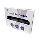16-Port Gigabit 275W PoE+ Switch + 2-Port SFP Uplink - Desktop/Rack Mount - Unmanaged - 1U - IEEE802.3af/at