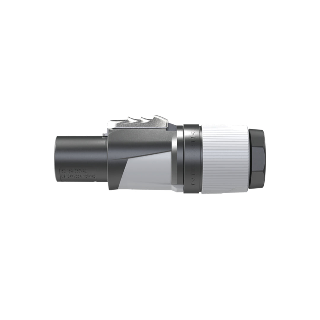 Neutrik 2 Pole 3 Wire AC Power-out Cable Connector  - Grey (for 6-12mm diameter cable)