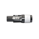 Neutrik 2 Pole 3 Wire AC Power-out Cable Connector  - Grey (for 6-12mm diameter cable)