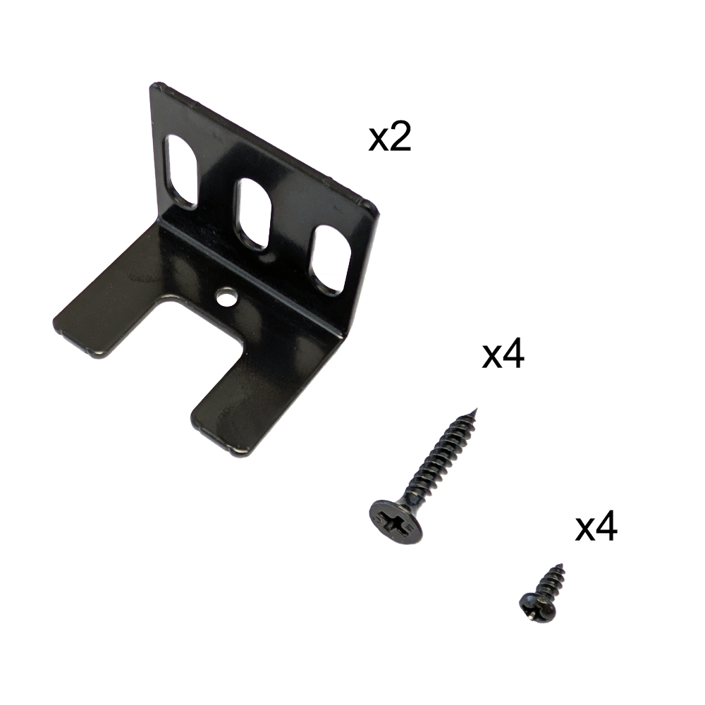 8 Outlet Surge Protector 2100J - 45 Degree Angle Plug, Metal - Black