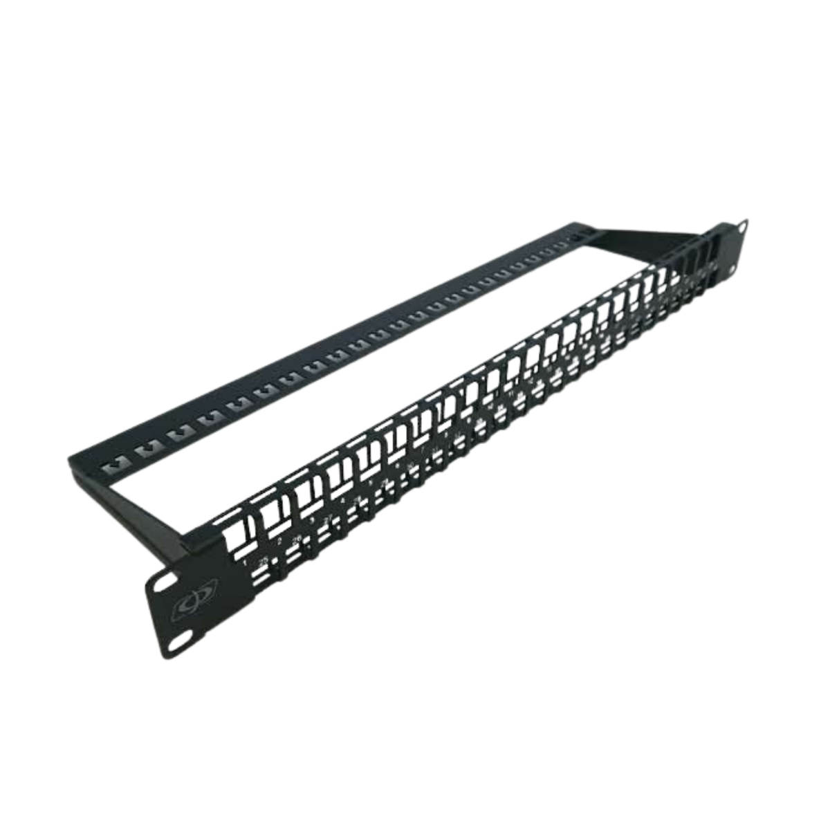 48-Port Keystone UTP Panel 1U w/ Cable Manager - Unloaded