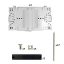 1U Premium LGX Style Sliding Panel (holds 3 cassettes) - Black