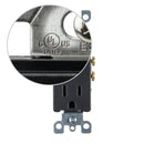 Decora Tamper-Resistant Duplex Power Receptacle (15A 125V) 10 Pack