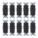 Decora Tamper-Resistant Duplex Power Receptacle (15A 125V) 10 Pack